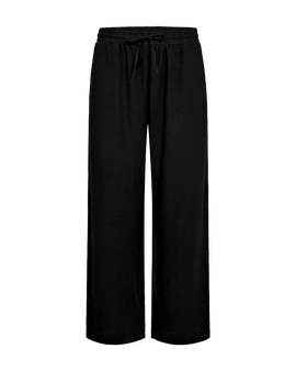 Free bukser_leggiens_shorts Freequent - Lava hørbukser ankel, sort - 124620