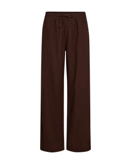 Free bukser_leggiens_shorts Freequent - Lava hørbukser, brun - 127405