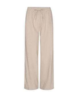 Free bukser_leggiens_shorts Freequent - Lava hørbukser, sand - 127405