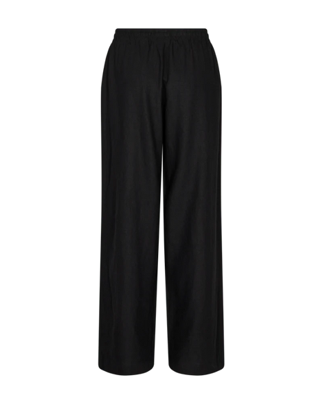 Free bukser_leggiens_shorts Freequent - Lava hørbukser, sort - 127405