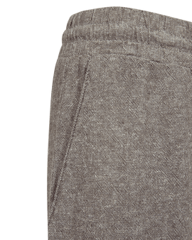 Free bukser_leggiens_shorts Freequent - Lava hørebukser ankel, morel melange - 124620