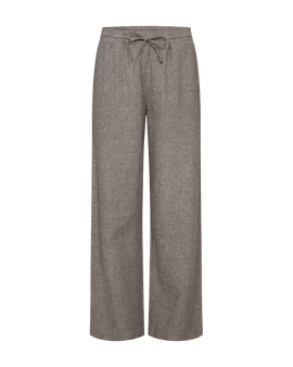 Free bukser_leggiens_shorts Freequent - Lava hørebukser ankel, morel melange - 124620