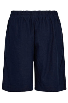 Free bukser_leggiens_shorts Freequent - Lava hørshorts, navy - 204168