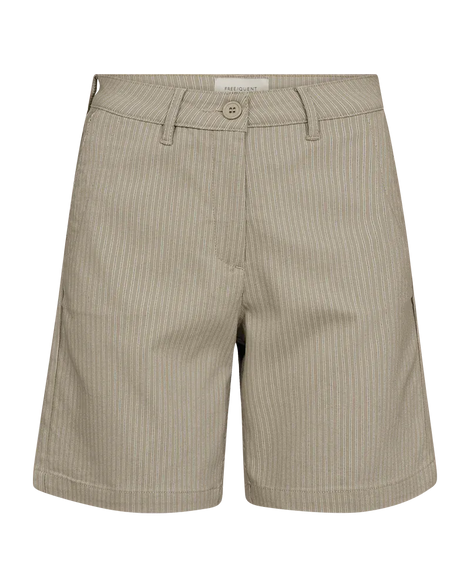 Free bukser_leggiens_shorts Freequent - Rex shorts, brun/hvid - 207754