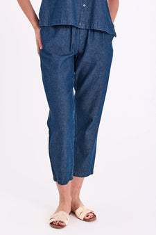 Free bukser_leggiens_shorts Freequent - Ronde denimbukser, blå - 208138