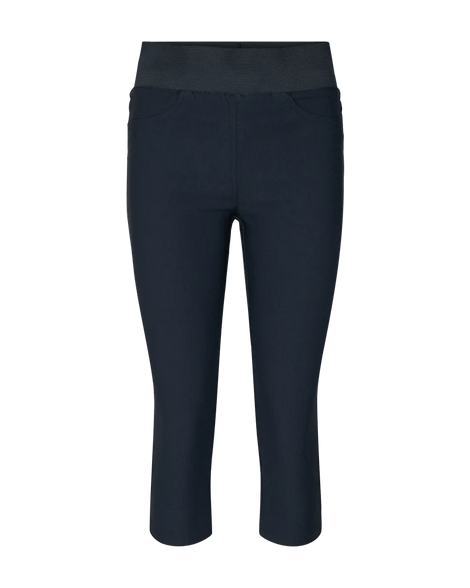 Free bukser_leggiens_shorts Freequent - Shantal power capri bukser, navy - 118453