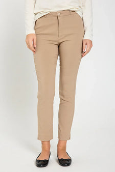 Free bukser_leggiens_shorts Freequent - Solvej ankelbukser, sand - 121742