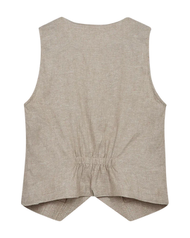 Free jakker_blazere_veste Freequent - Lava hørvest, sand med sølvtråde - 208145