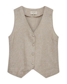 Free jakker_blazere_veste Freequent - Lava hørvest, sand med sølvtråde - 208145