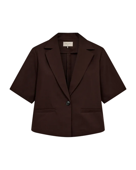 Free jakker_blazere_veste Freequent - Maeve blazer, brun - 208324