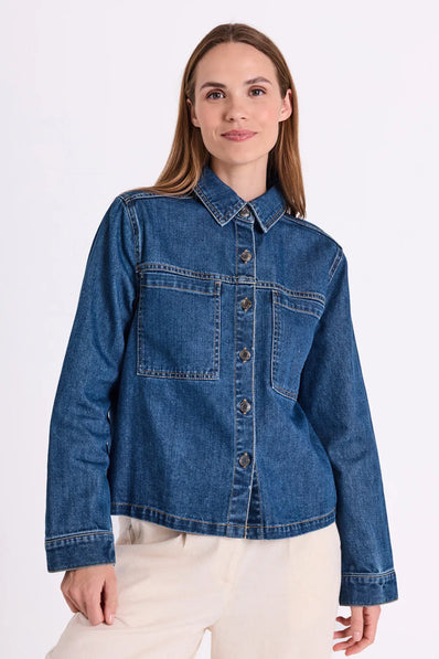 Free jakker_blazere_veste Freequent - Rinna denimjakke, blå - 206991