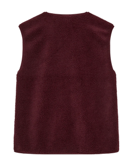 Free jakker_blazere_veste Freequent - Teddy vest, bordeaux - 207624 61