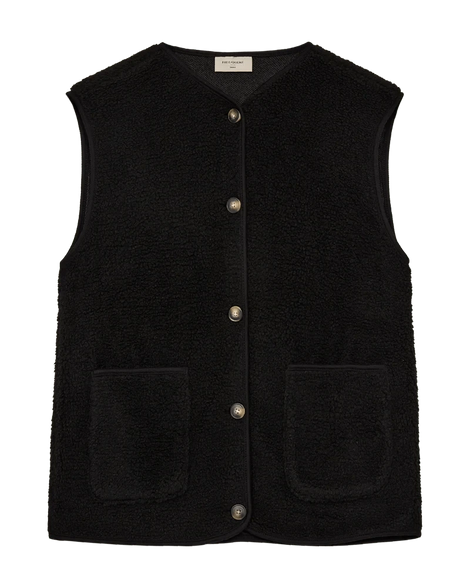 Free jakker_blazere_veste Freequent - Teddy vest, sort - 207624 10