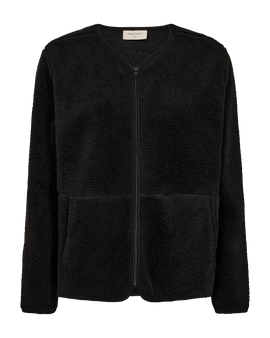 Free jakker_blazere_veste Freequent - Teddyjakke, sort - 207623 10
