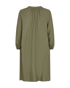 Free kjoler_nederdele Freequent - Lave hørkjole, grøn - 127371
