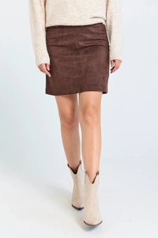 Free kjoler_nederdele Freequent - Lexie nederdel, coffee - 206995