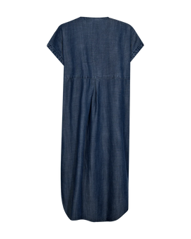 Free kjoler_nederdele Freequent - Renna kjole med denimlook, blå - 206119