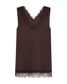 Free t-shirts_toppe Freequent - Bicco blondetop, brun - 206329