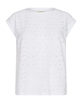 Free t-shirts_toppe Freequent - Blond t-shirt, hvid - 126782