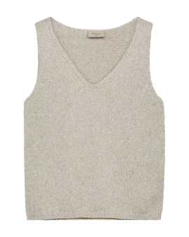 Free t-shirts_toppe Freequent - Grscaliva strikket vest, beige - 206252