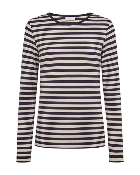 Free t-shirts_toppe Freequent - Langærmet t-shirt, lilla - 207833
