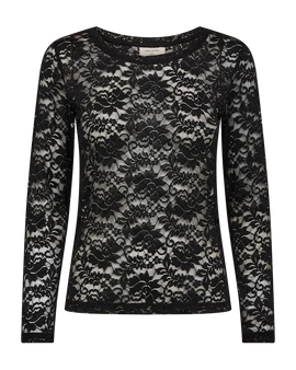 Free t-shirts_toppe Freequent - Saldo blondebluse, sort - 211541