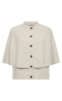 Free trøje_strik_cardigan Freequent - Cappa cardigan, beige - 211472