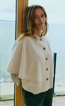 Free trøje_strik_cardigan Freequent - Cappa cardigan, beige - 211472
