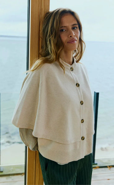 Free trøje_strik_cardigan Freequent - Cappa cardigan, beige - 211472