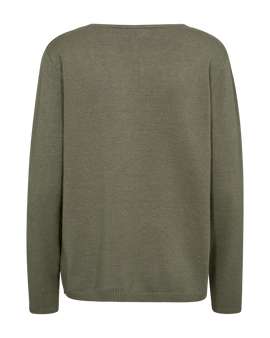 Free trøje_strik_cardigan Freequent - Claura strik, grøn - 200631