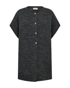 Free trøje_strik_cardigan Freequent - Dido cardigan, grå - 211797