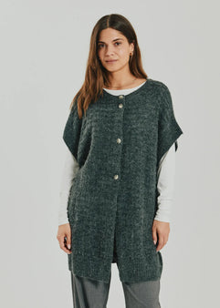 Free trøje_strik_cardigan Freequent - Dido cardigan, grå - 211797