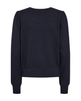 Free trøje_strik_cardigan Freequent - Dodo strik, navy - 206794