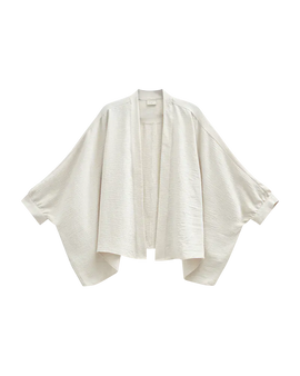 Free trøje_strik_cardigan Freequent - Fabina skjorte med åben front, beige - 207715