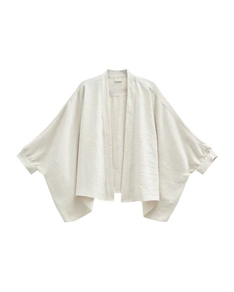 Free trøje_strik_cardigan Freequent - Fabina skjorte med åben front, beige - 207715