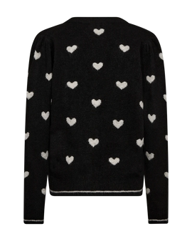 Free trøje_strik_cardigan Freequent - Faith strik cardigan, sort - 206654