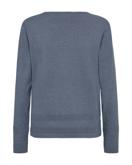 Free trøje_strik_cardigan Freequent - Flow pullover, blå - 206247