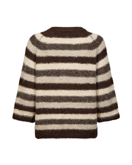 Free trøje_strik_cardigan Freequent - Lulu strik, brun - 211886