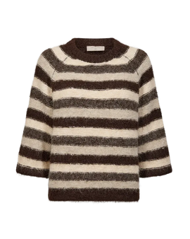 Free trøje_strik_cardigan Freequent - Lulu strik, brun - 211886