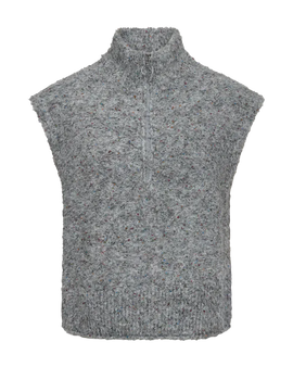 Free trøje_strik_cardigan Freequent - Vest, grå - 206732