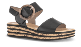 Gabor sandaler lav hæl Gabor - Damesandal, sort - 44550