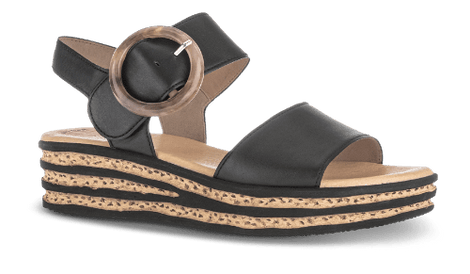 Gabor sandaler lav hæl Gabor - Damesandal, sort - 44550