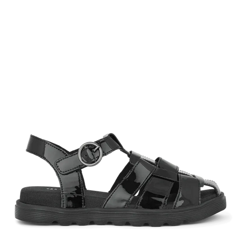 Green Comfort sandaler lav hæl Green Comfort - Allow Ada damesandal, sort lak - 422022Q40