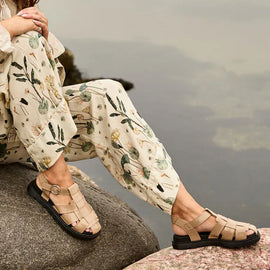 Green Comfort sandaler lav hæl Green Comfort - Allow Ada damesandal, taupe - 422022Q40