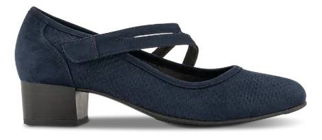 Jana sko med hæl Jana - Damesko, blå - 8-24363-42