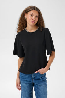 Kaffe bluser_skjorter Kaffe - Alia bluse, sort - 10512589