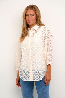 Kaffe bluser_skjorter Kaffe - Bluse, chalk - 10508509