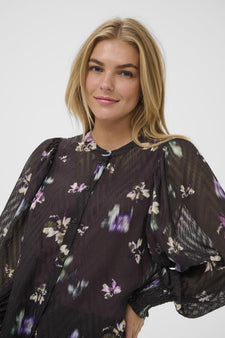 Kaffe bluser_skjorter Kaffe - Claire bluse, sort - 10510804-108508