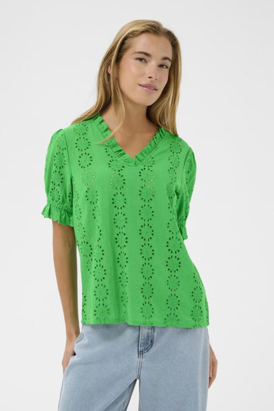 Kaffe bluser_skjorter Kaffe - Dona bluse, grøn - 10511446