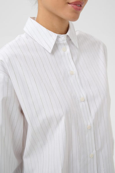 Kaffe bluser_skjorter Kaffe - Ellie skjorte, hvid - 10512349